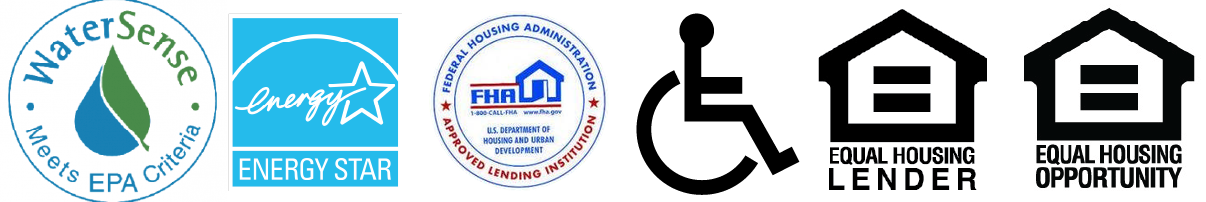 FHA EHO EHL ADA Energy Star Water Sense Logos